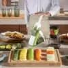 4 In 1 Vegetable Cutter Chopper Adjustable Multi-function Drum Cutter Vertical Vegetable Cutter Kitchen Shredder Grater Artifact